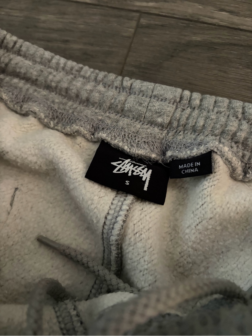 Stussy Gray Fleece Jogger Pants image 3